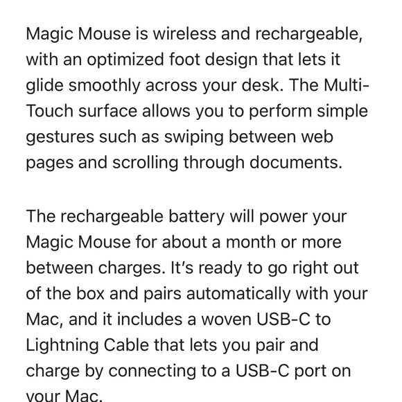 NWT Apple Magic Mouse (bluetooth/ wireless) - Picture 9 of 11